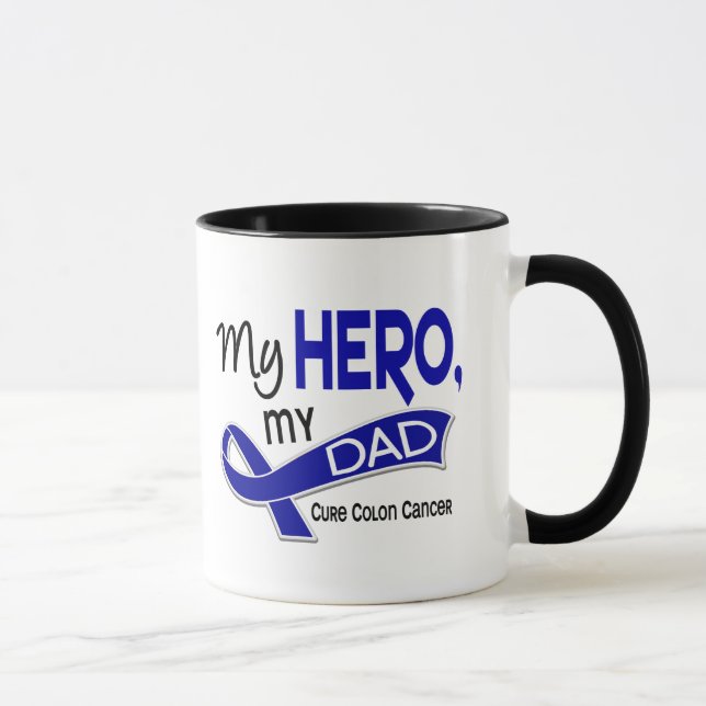 Koloncancer MIN HJÄLTE MIN PAPPA 42 Mugg (Höger)