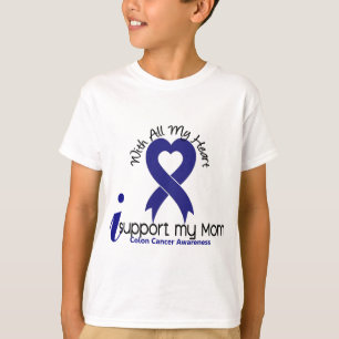 Koloncancer stöttar jag min mamma tee shirt
