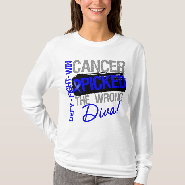 Koloncancer valde den fla divaen tröja (Framsida)