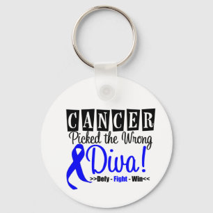 Koloncancer valde den fla divaen v2 nyckelring