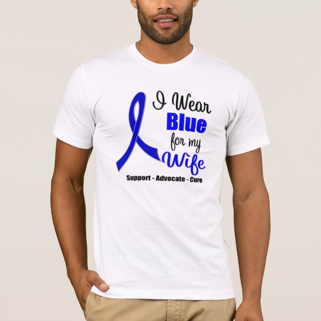 Koloncancerband för min fru tee (Framsida)