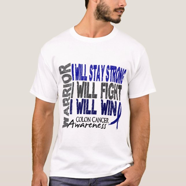 Koloncancerkrigare Tee Shirt (Framsida)