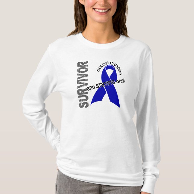 KOLONCANCERöverlevande 1 Tee (Framsida)