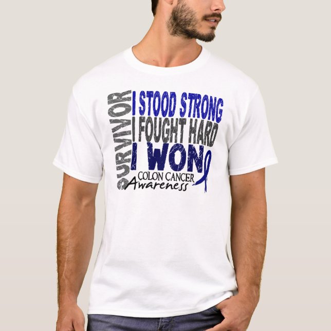 Koloncanceröverlevande 4 tee (Framsida)