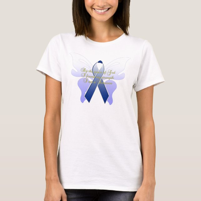 KOLONCANCERÖVERLEVANDE T-SHIRT (Framsida)