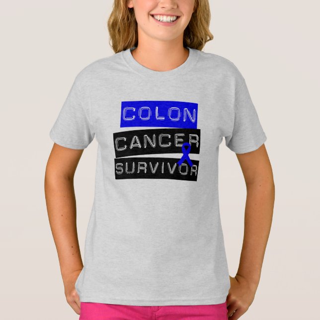 Koloncanceröverlevande T-shirt (Framsida)
