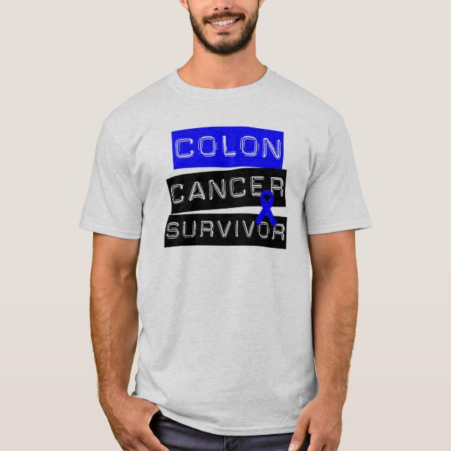 Koloncanceröverlevande T-shirt (Framsida)