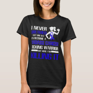 koloncancersparande krigare t shirt