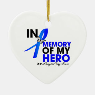 KoloncancerTribute i minne av min hjälte Julgransprydnad Keramik
