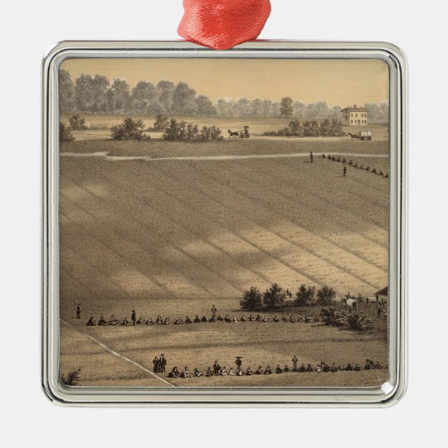 Koloni för Stafford smedjaCranberry, West Creek Julgransprydnad Metall (Framsidan)