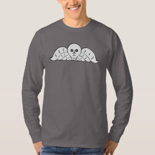 Kolonial gravsten skalle ängel Boston T Shirt