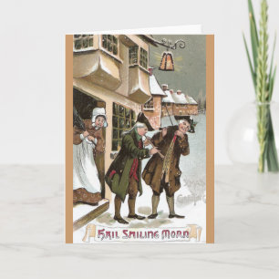 Kolonial jul i Olde Towne Helgkort