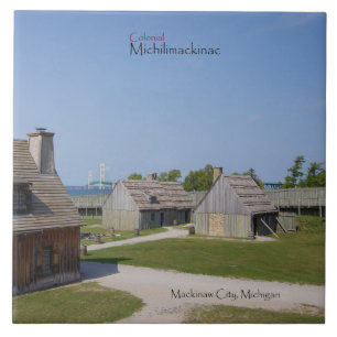 Kolonial Michilimackinac-bricka Kakelplatta