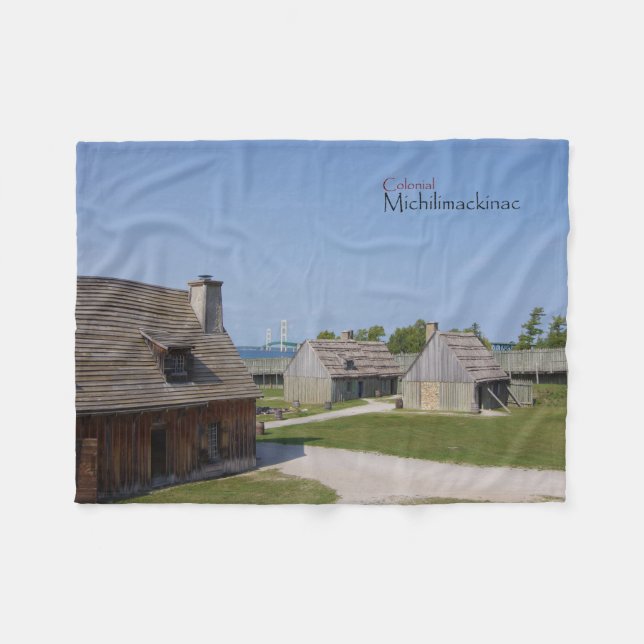 Kolonial Michilimackinac fleece filt (Framsidan (Horisontell))