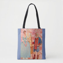 Kolonial Papper doll Tote Bag
