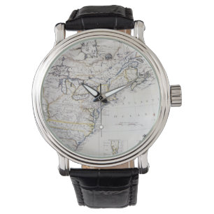 KOLONIALA AMERIKA: KARTA c1770 Armbandsur