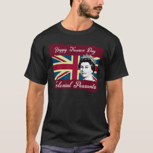 Koloniala bönder Juli 4th för lycklig Treasondag T Shirt