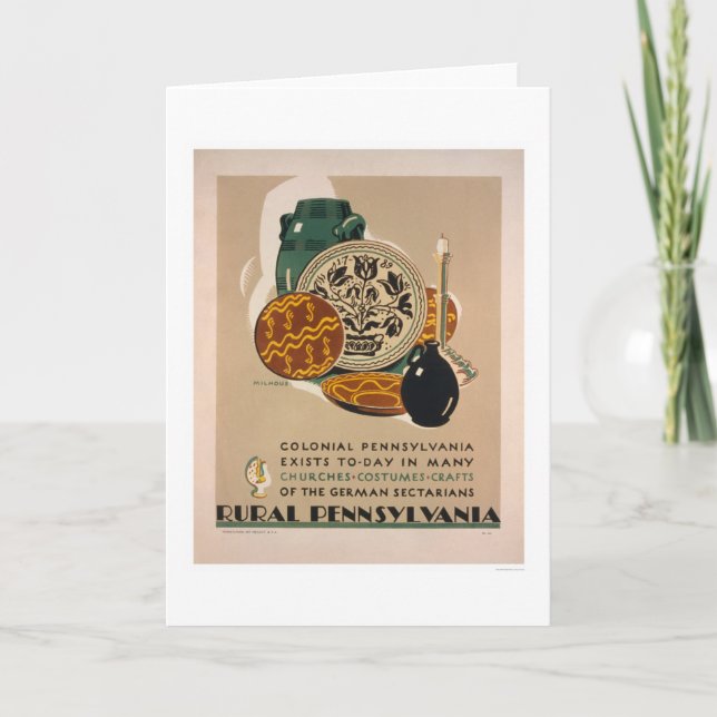 Koloniala Pennsylvania 1940 WPA Kort (Framsida)