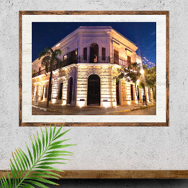 Kolonialarkitektur Gamla Mexiko Poster