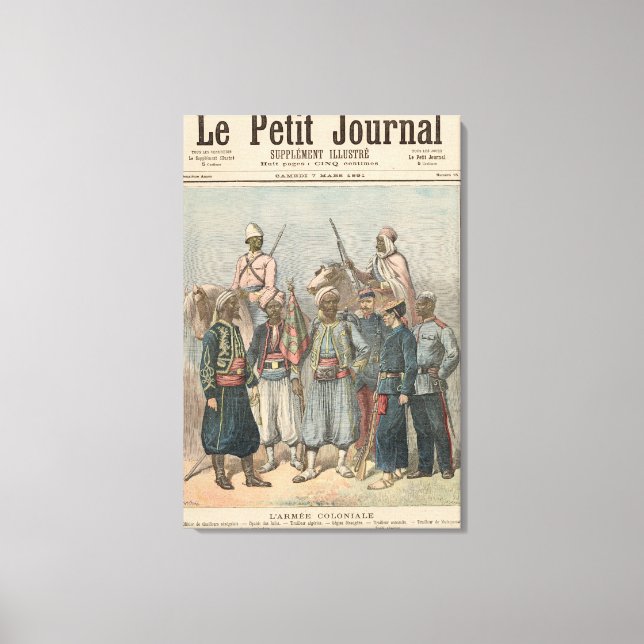 Kolonialarmén Canvastryck (Framsida)