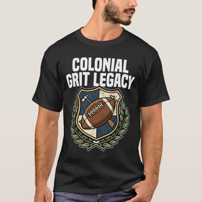 KOLONIALT ARV - NEW ENGLAND-FOTBOLL T SHIRT (Framsida)