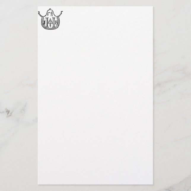 Kolonialt förkläde brevpapper (Framsida)