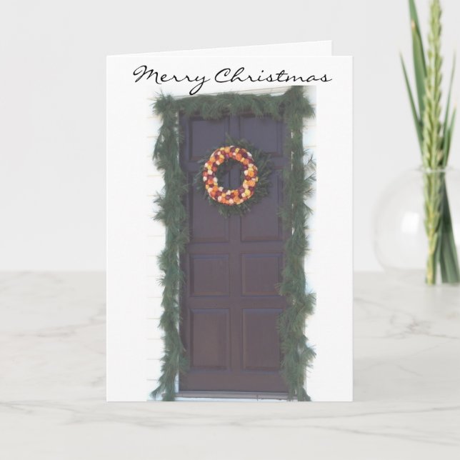 Kolonialt Julhälsningar kort (Framsida)