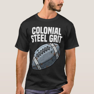 KOLONIALT STÅL GRIT - NEW ENGLAND FOTBOLL T SHIRT