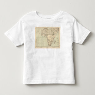 Kolonier för visning för afrikakartbokkarta t shirt
