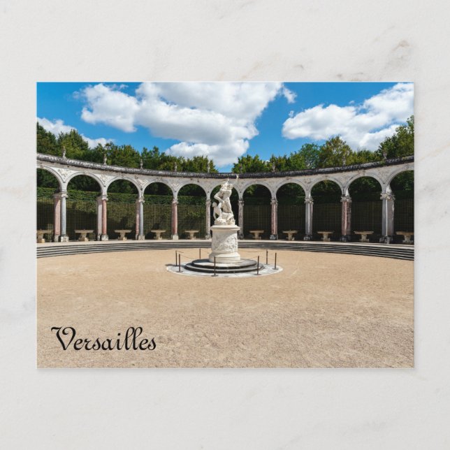 Kolonnadlund i Versailles trädgårdar Vykort (Framsida)