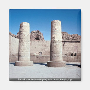 Kolonnerna i borggården, Kom Ombo tempel, Egy Magnet