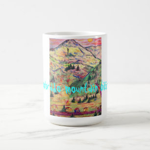 kolorado, bergsbiffning kaffemugg