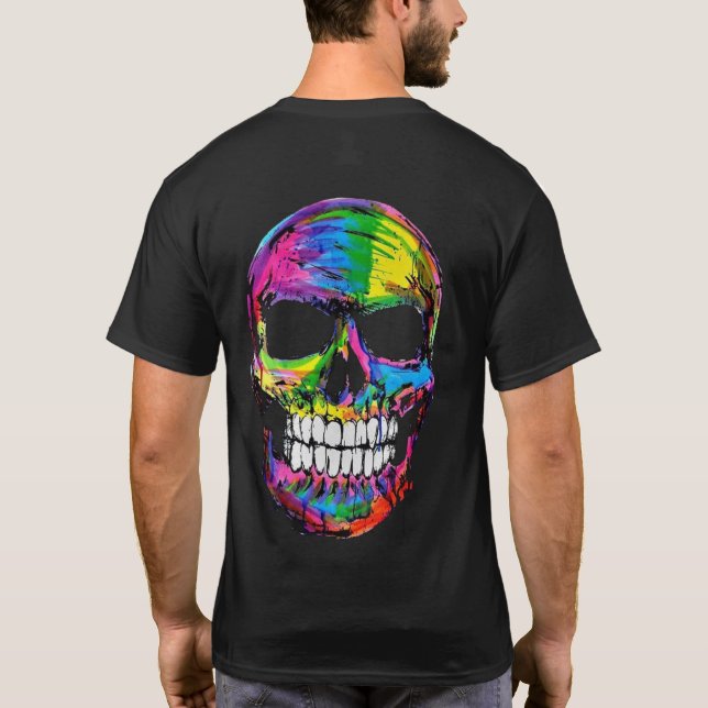Kolorent skalle t shirt (Baksida)
