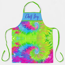 KOLORFUL ABSTRAKT CHEF TIE-DYE