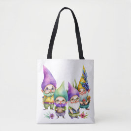 KOLORFUL CUTE MARDI GRAS GNOMES TYGKASSE
