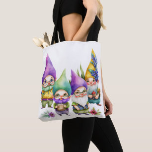KOLORFUL CUTE MARDI GRAS GNOMES TYGKASSE