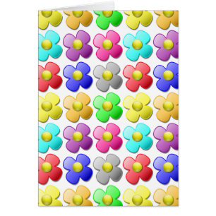 KOLORFUL FLOWER MÖNSTER OBS KORT