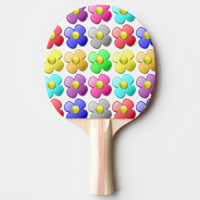 KOLORFUL FLOWER MÖNSTER PINGISRACKET (Framsidan)