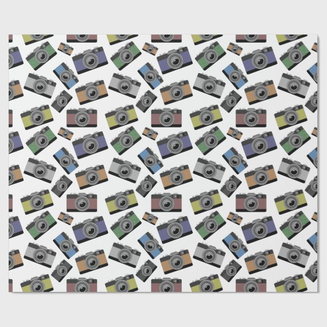 KOLORFUL PHOTO CAMERAS ILLUSTRATION MÖNSTER PRESENTPAPPER (Platt)