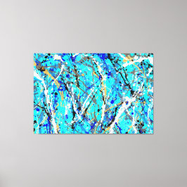 KOLORFUL SPLATTER LXV - Åtgärdsmålning - Abstrakt- Canvastryck