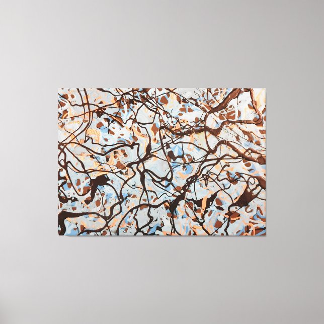 KOLORFUL SPLATTER LXXII - Åtgärdsmålning - Canvastryck (Framsida)