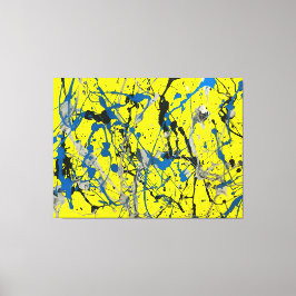 KOLORFUL SPLATTER LXXIV - Åtgärdsmålning - Canvastryck