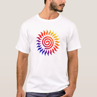 KOLORFUL TRIBAL SOL SPIRAL SYMBOL T SHIRT