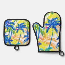 KOLORFUL TROPICAL RETRO HANDFLATAN TRÄD