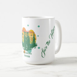 Kolorfull design för naturvänner kaffemugg