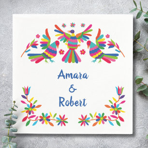 KOLORFULL OTOMI MEXICAN PAPPERSSERVETT