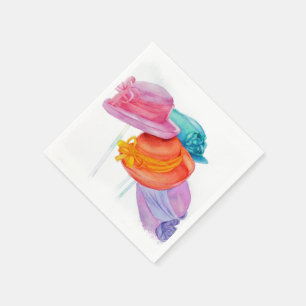 KOLORFULLGIRLS HAT PAPPRA NAPKINER PAPPERSSERVETT