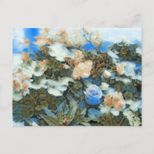 KOLORFULLT BLOMMIGT BOUQUET POSTCARD VYKORT