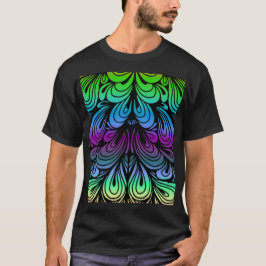 Koloriserade abstrakter t shirt