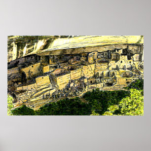 Kolossal 72" x 52" Giclée konst skrivar ut och Poster